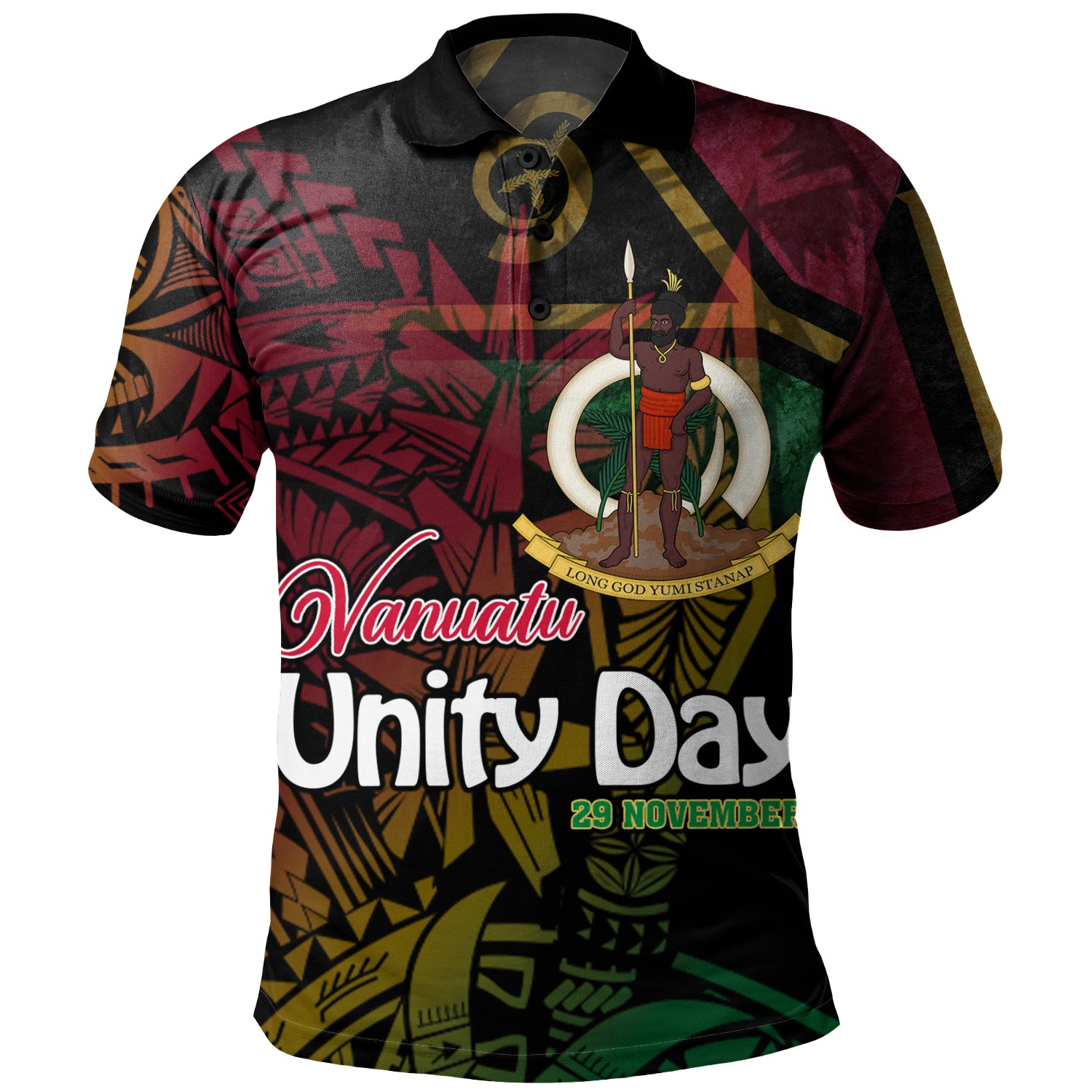 Vanuatu Polo Shirt Vanuatu Unity Day