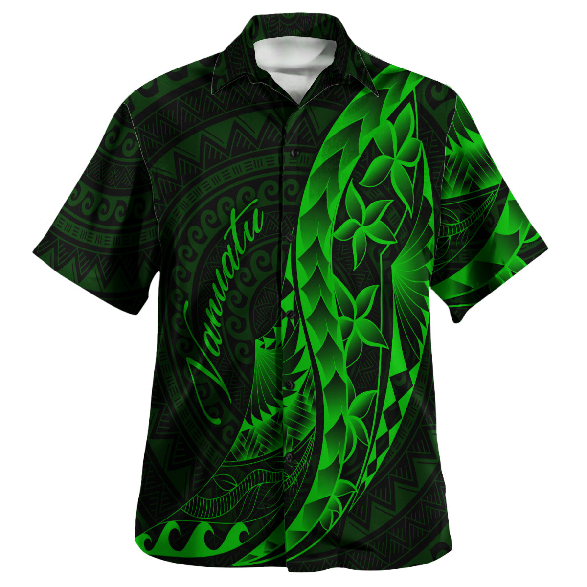 Vanuatu Custom Personalised Hawaiian Shirt Polynesian Pattern Style