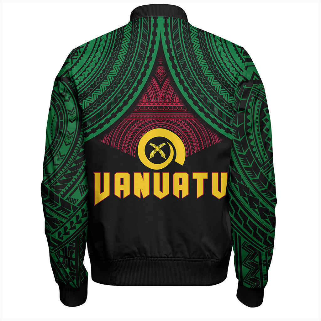 Vanuatu Bomber Jacket Coat Of Arms Tribal