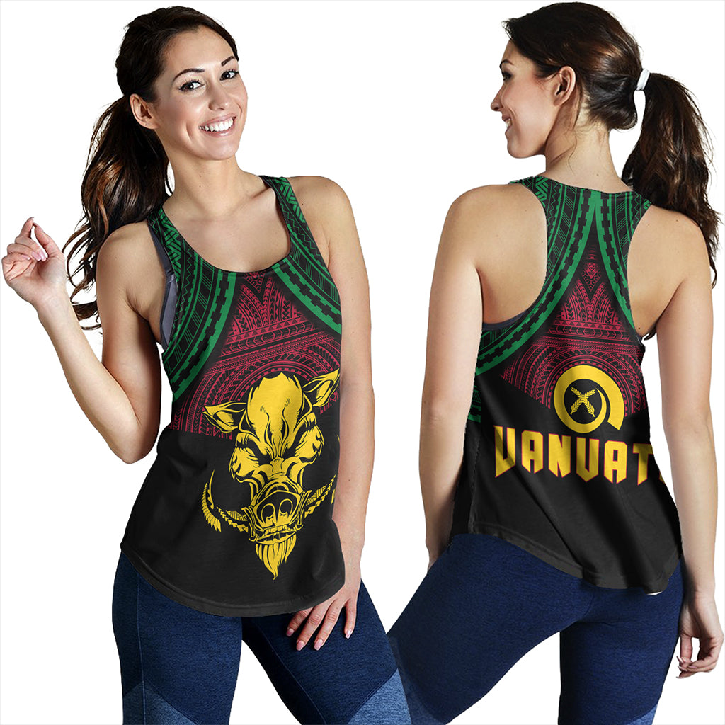 Vanuatu Women Tank Coat Of Arms Tribal