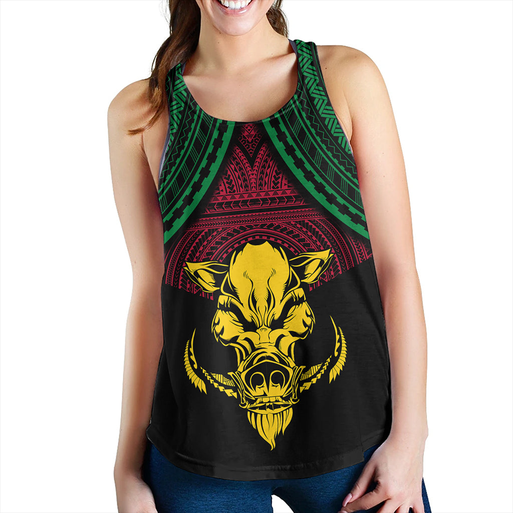 Vanuatu Women Tank Coat Of Arms Tribal