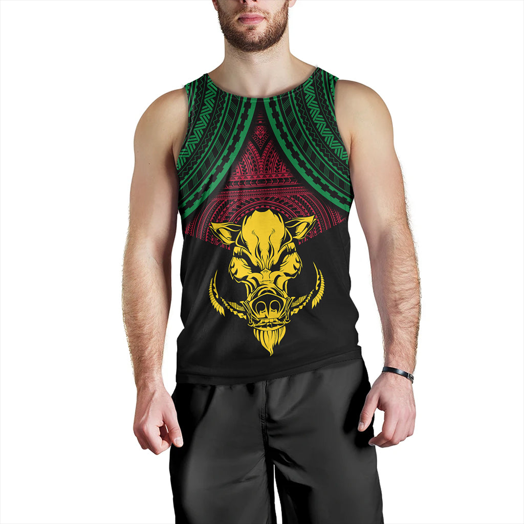 Vanuatu Tank Top Coat Of Arms Tribal