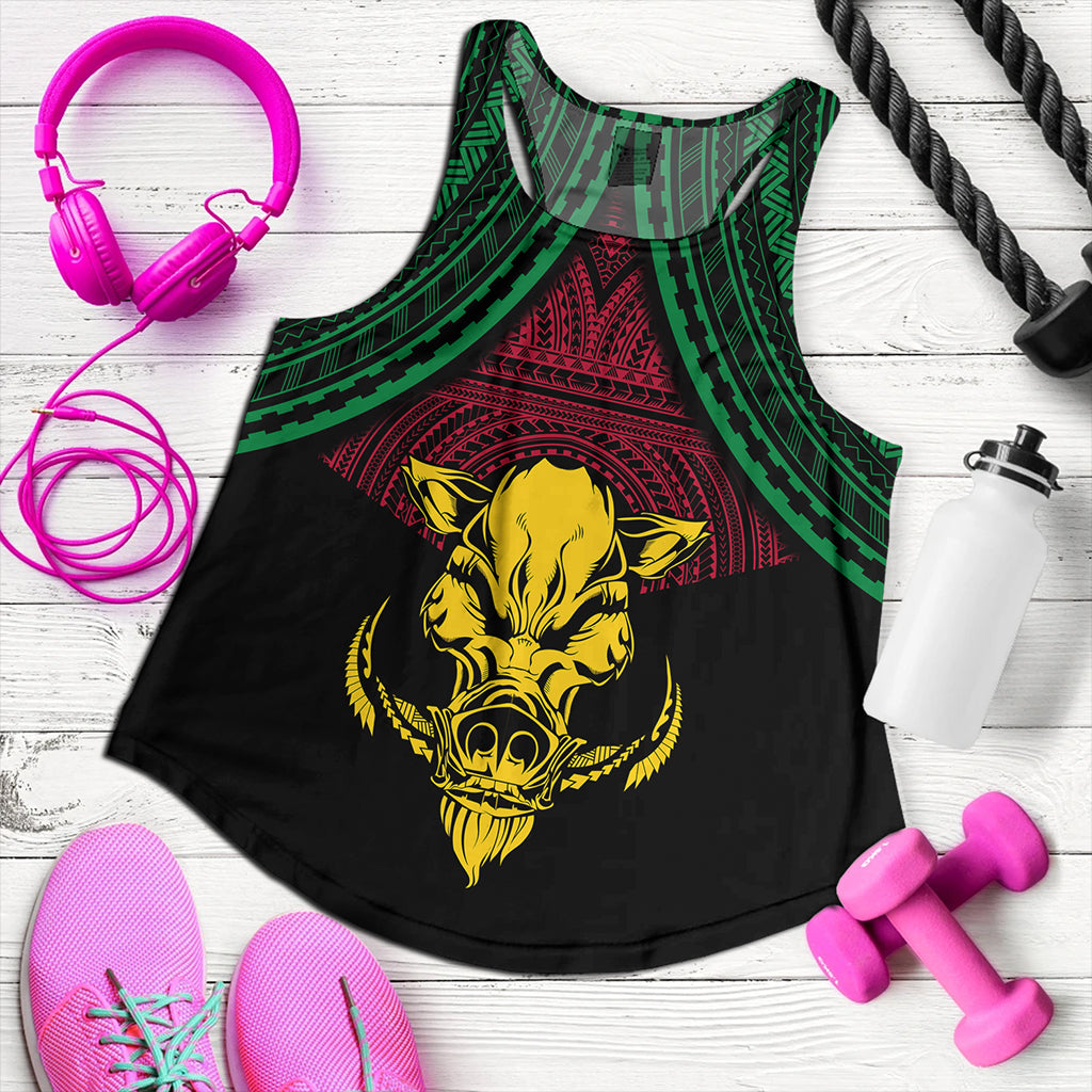 Vanuatu Women Tank Coat Of Arms Tribal