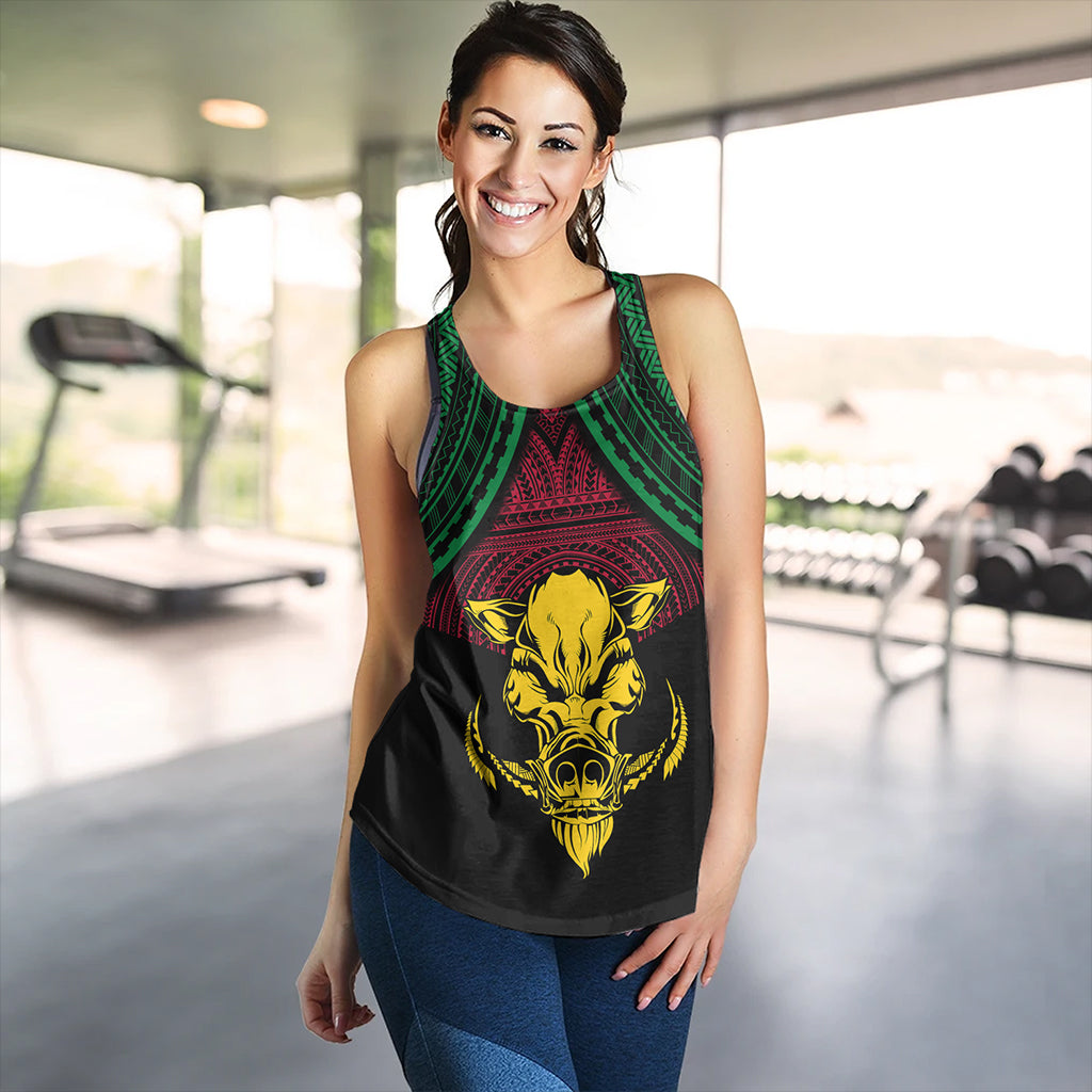 Vanuatu Women Tank Coat Of Arms Tribal