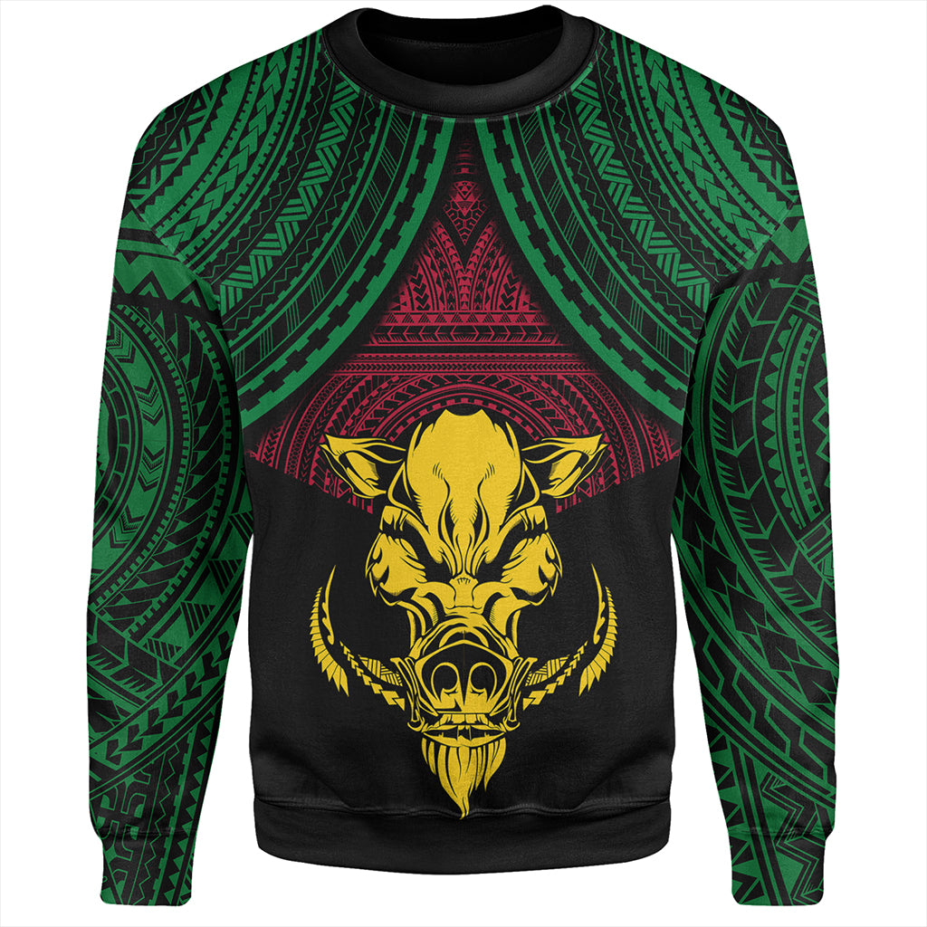 Vanuatu Sweatshirt Coat Of Arms Tribal
