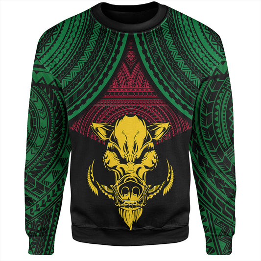Vanuatu Sweatshirt Coat Of Arms Tribal