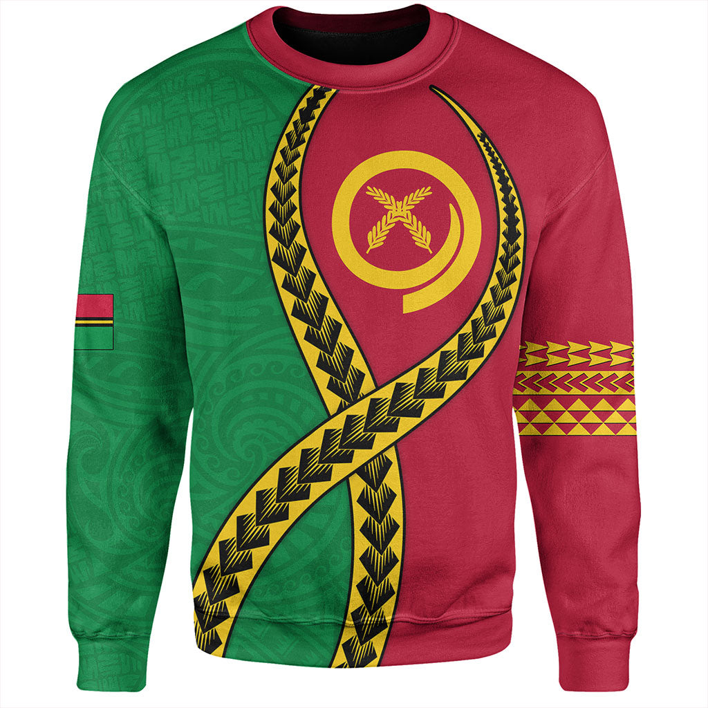 Vanuatu Sweatshirt Tribal Polynesian In My Heart