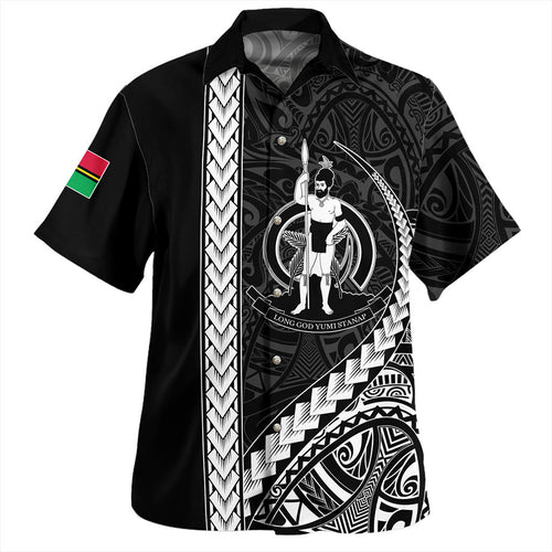 Fiji Hawaiian Shirt Tribal Melanesian Coat Of Arms