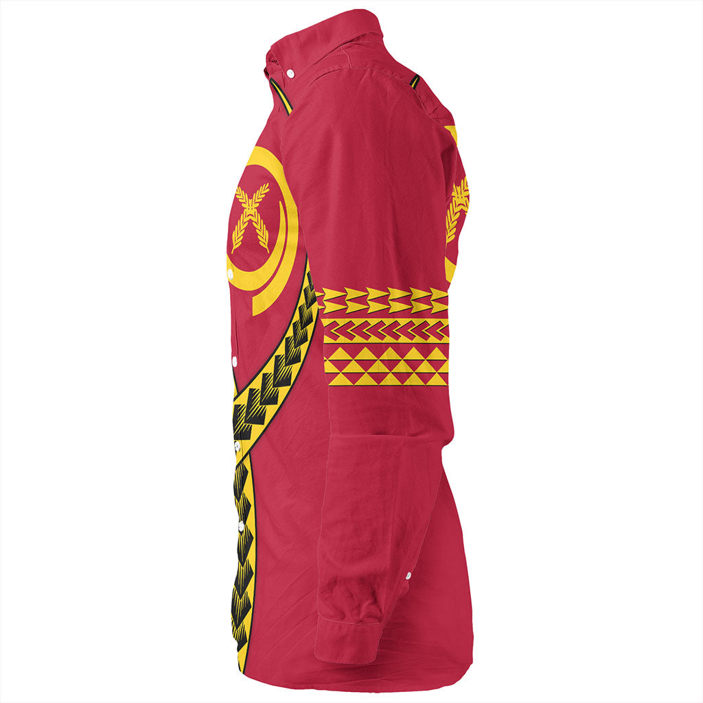 Vanuatu Long Sleeve Shirt Tribal Polynesian In My Heart