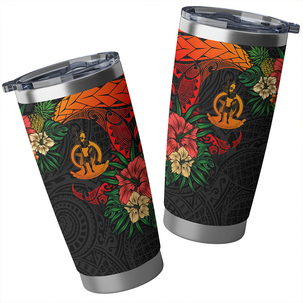 Vanuatu Tumbler Polynesian Tropical Coat Of Arms