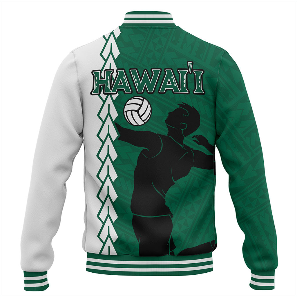 Hawaii Baseball Jacket Custom Men Volleyball Polynesia Tattoo