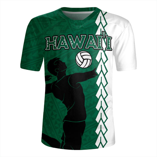 Hawaii Rugby Jersey Custom Men Volleyball Polynesia Tattoo