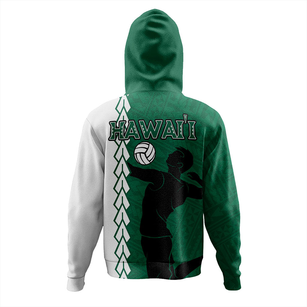 Hawaii Hoodie Custom Men Volleyball Polynesia Tattoo