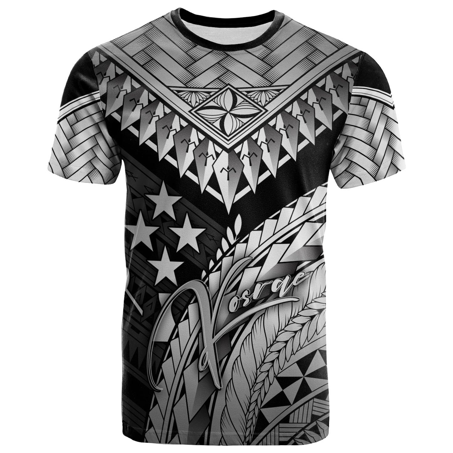 Kosrae Custom Personalised T-Shirt - Polynesian Necklace and Lauhala