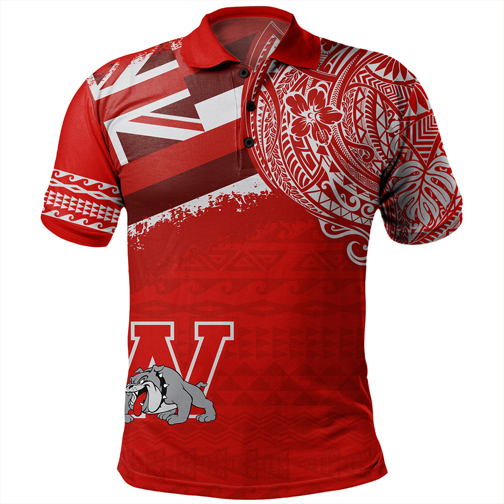 Hawaii Polo Shirt Waialua High and Intermediate School With Crest Style