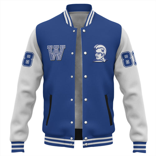Hawaii Baseball Jacket Waimea High School Polynesian Letters Style