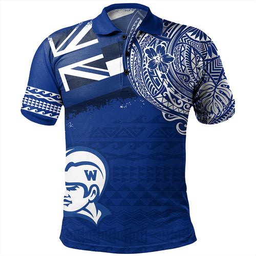 Hawaii Polo Shirt Waimea High School With Crest Style