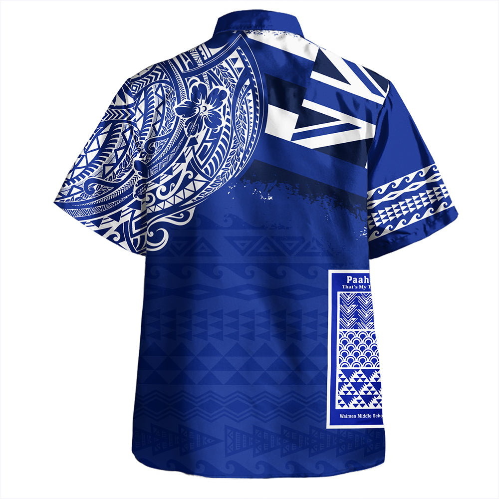 Hawaii Hawaiian Shirt Waimea Middle Public Conversion Charter School With Crest Style