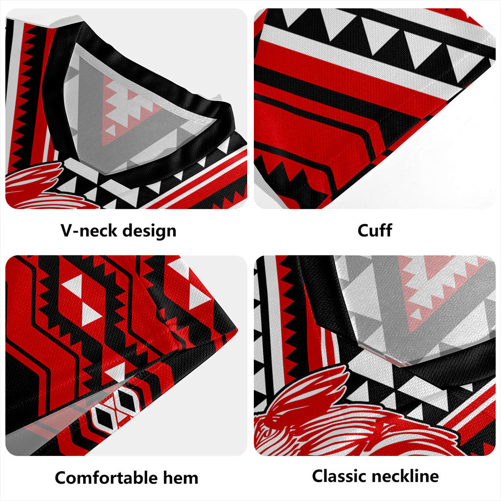 New Zealand Rugby Jersey Waitangi Day Kiwi Bird Pattern Fabric