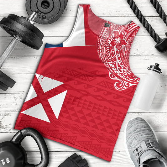 Wallis And Futuna Tank Top Polynesian Flag With Coat Of Arms