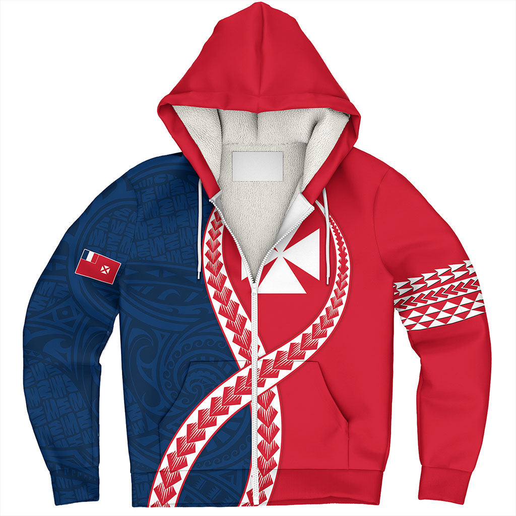 Wallis And Futuna Sherpa Hoodie Tribal Polynesian In My Heart