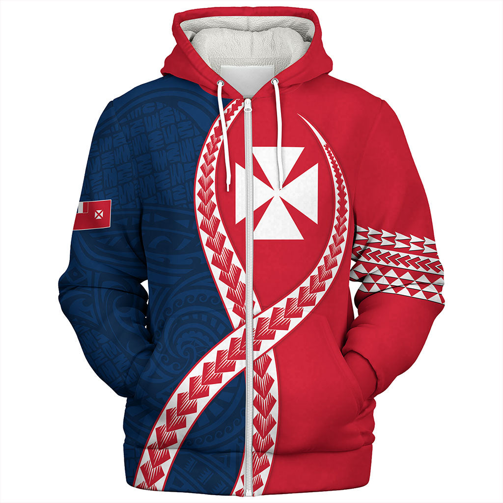 Wallis And Futuna Sherpa Hoodie Tribal Polynesian In My Heart