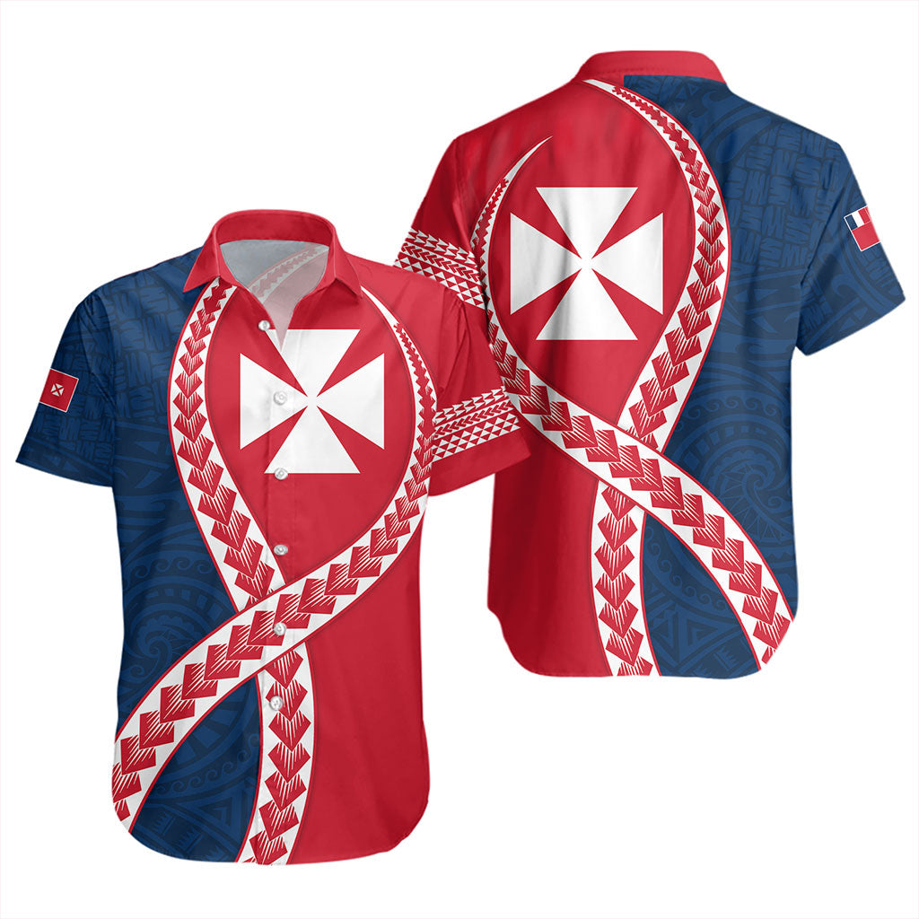 Wallis And Futuna Short Sleeve Shirt Tribal Polynesian In My Heart