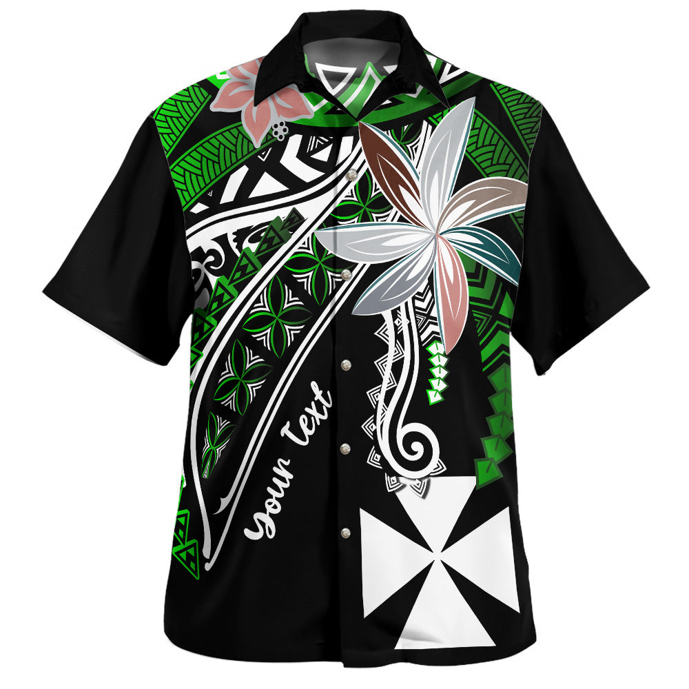 Wallis And Futuna Hawaiian Shirt Custom Personalised Fanciful Forest Green