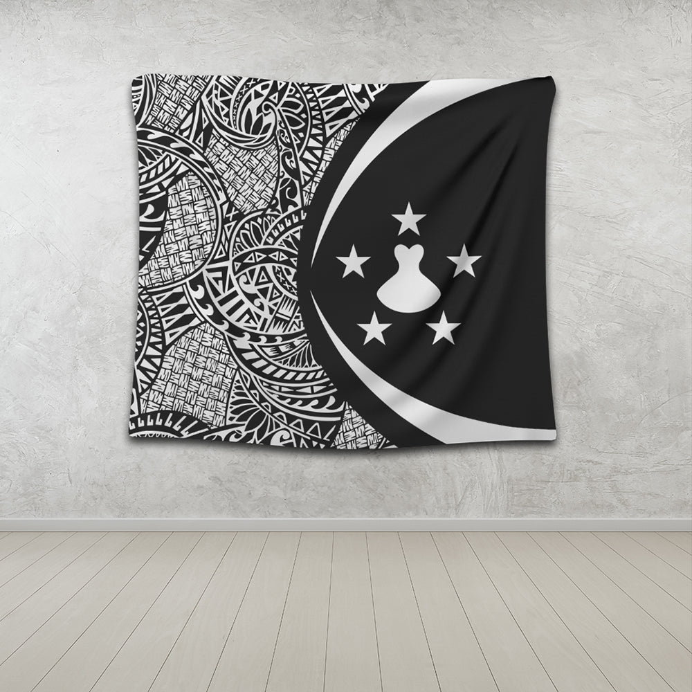 Austral Islands Tapestry Lauhala White Circle Style