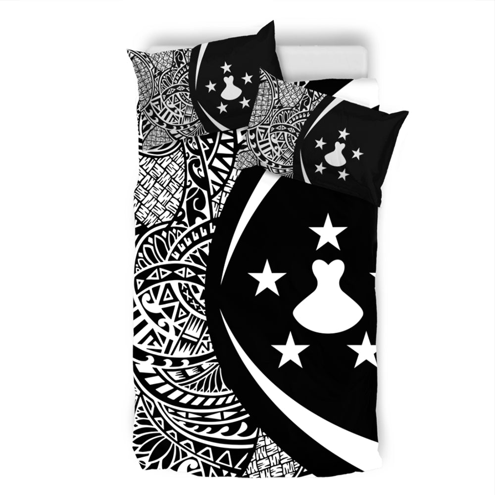 Austral Islands Bedding Set Lauhala White Circle Style