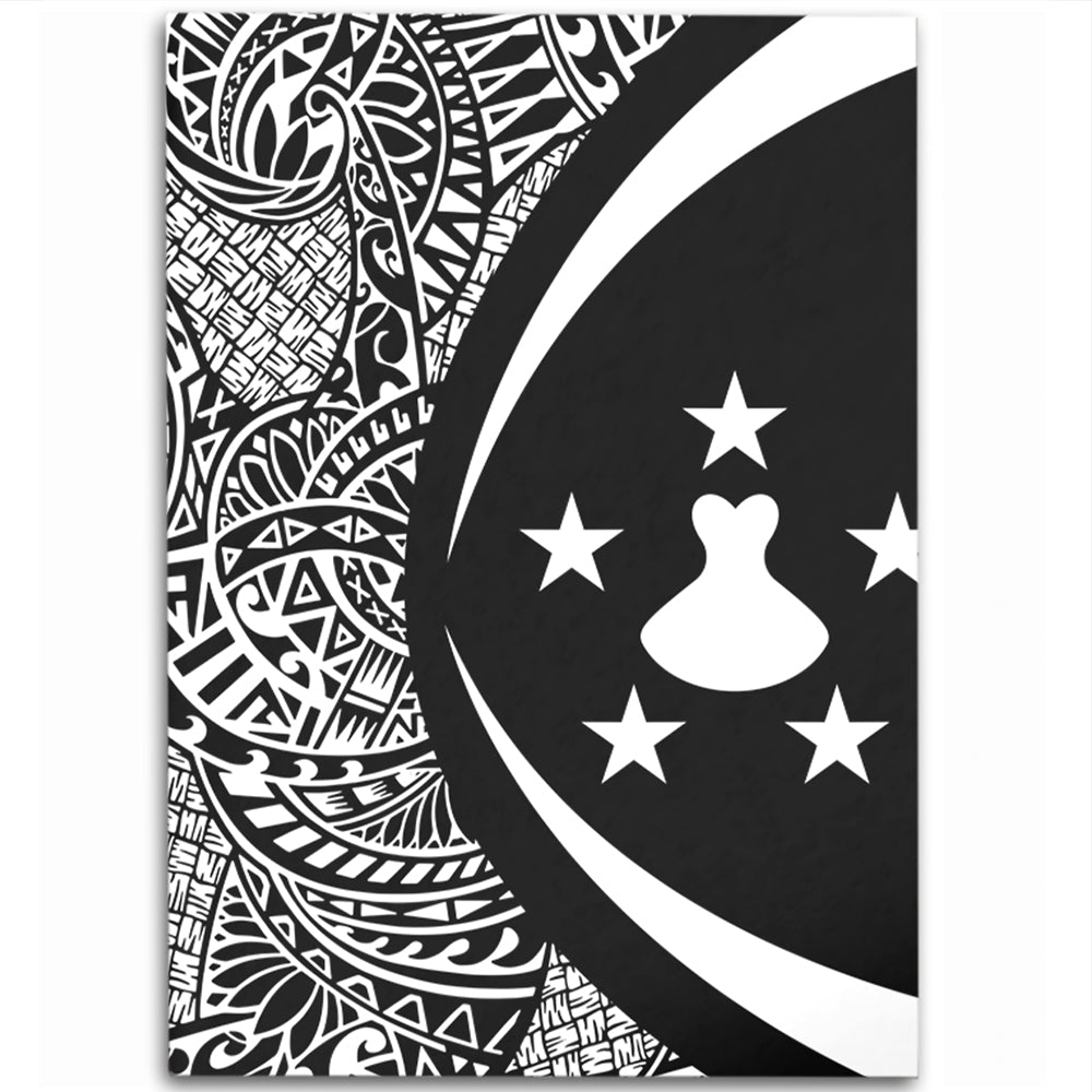 Austral Islands Area Rug Lauhala White Circle Style