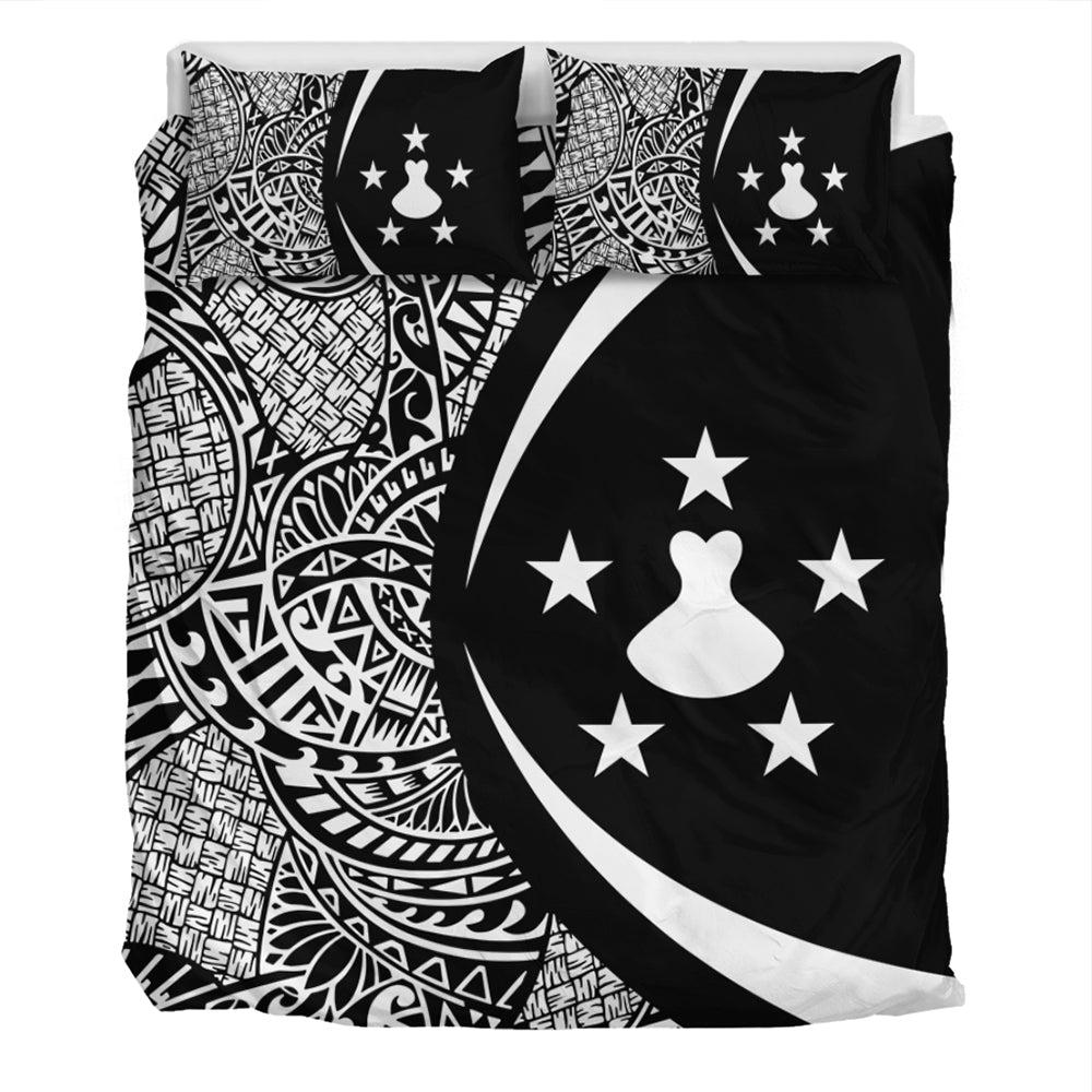 Austral Islands Bedding Set Lauhala White Circle Style