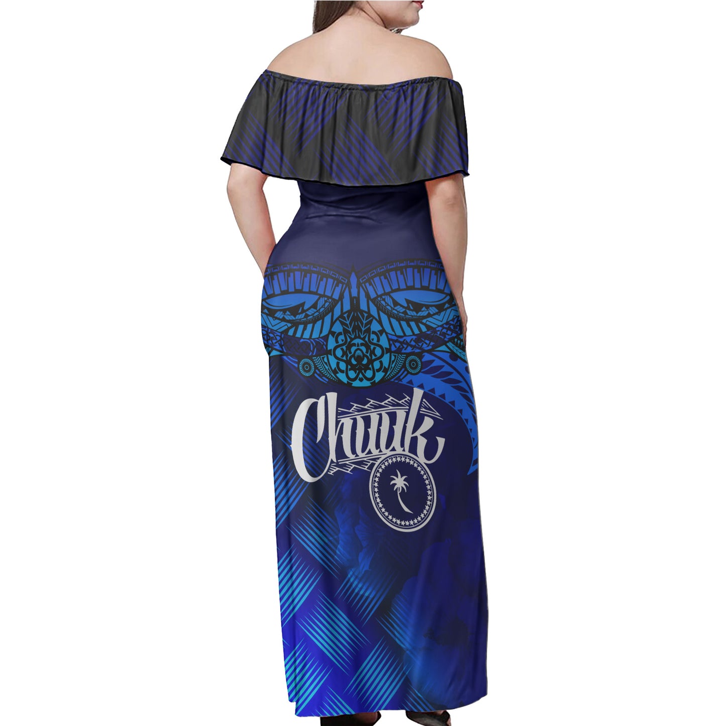 Chuuk Polynesian Combo Dress And Shirt - Lauhala Coat Of Arms