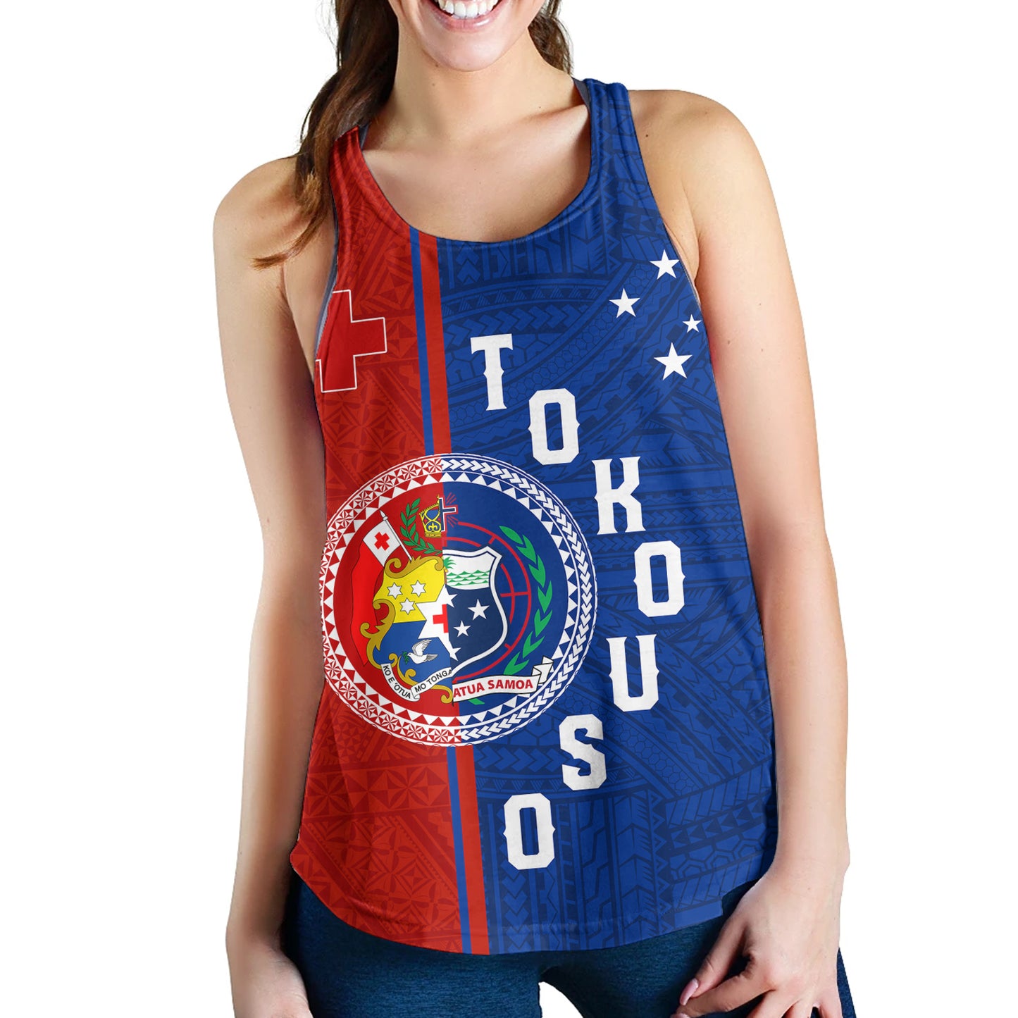Tokouso Women Tank - Custom Tonga And Samoa Together