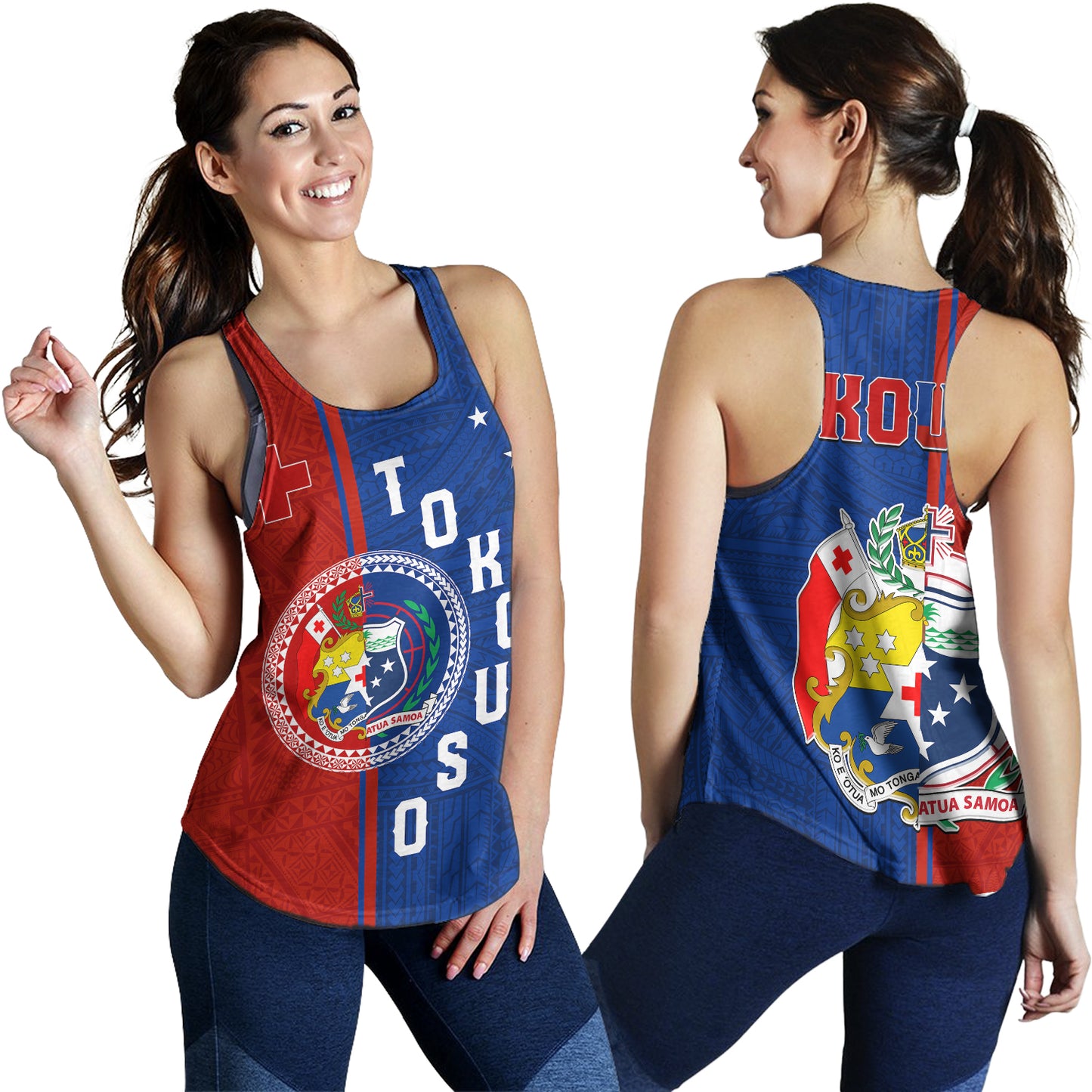 Tokouso Women Tank - Custom Tonga And Samoa Together