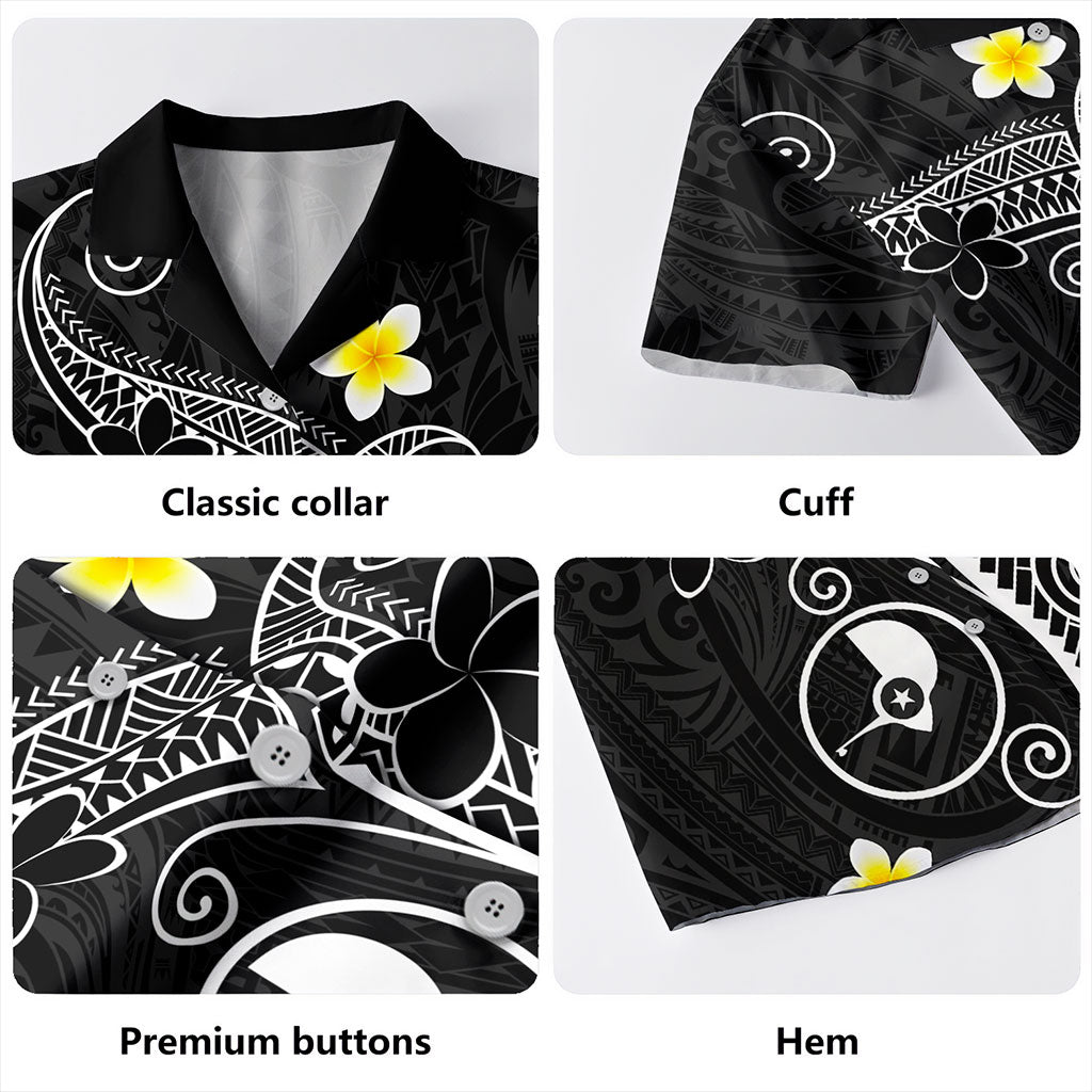 Yap State Hawaiian Shirt Polynesia Floral Tribal