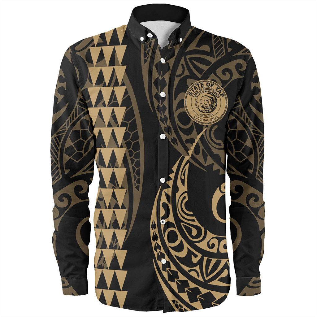 Yap State Long Sleeve Shirt Kakau Style Ver.1