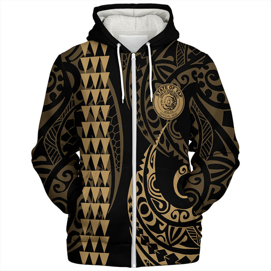 Yap State Sherpa Hoodie Kakau Style Ver.1