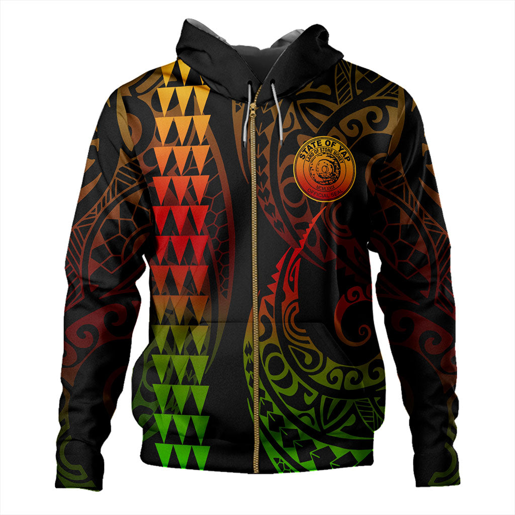 Yap State Hoodie Kakau Style
