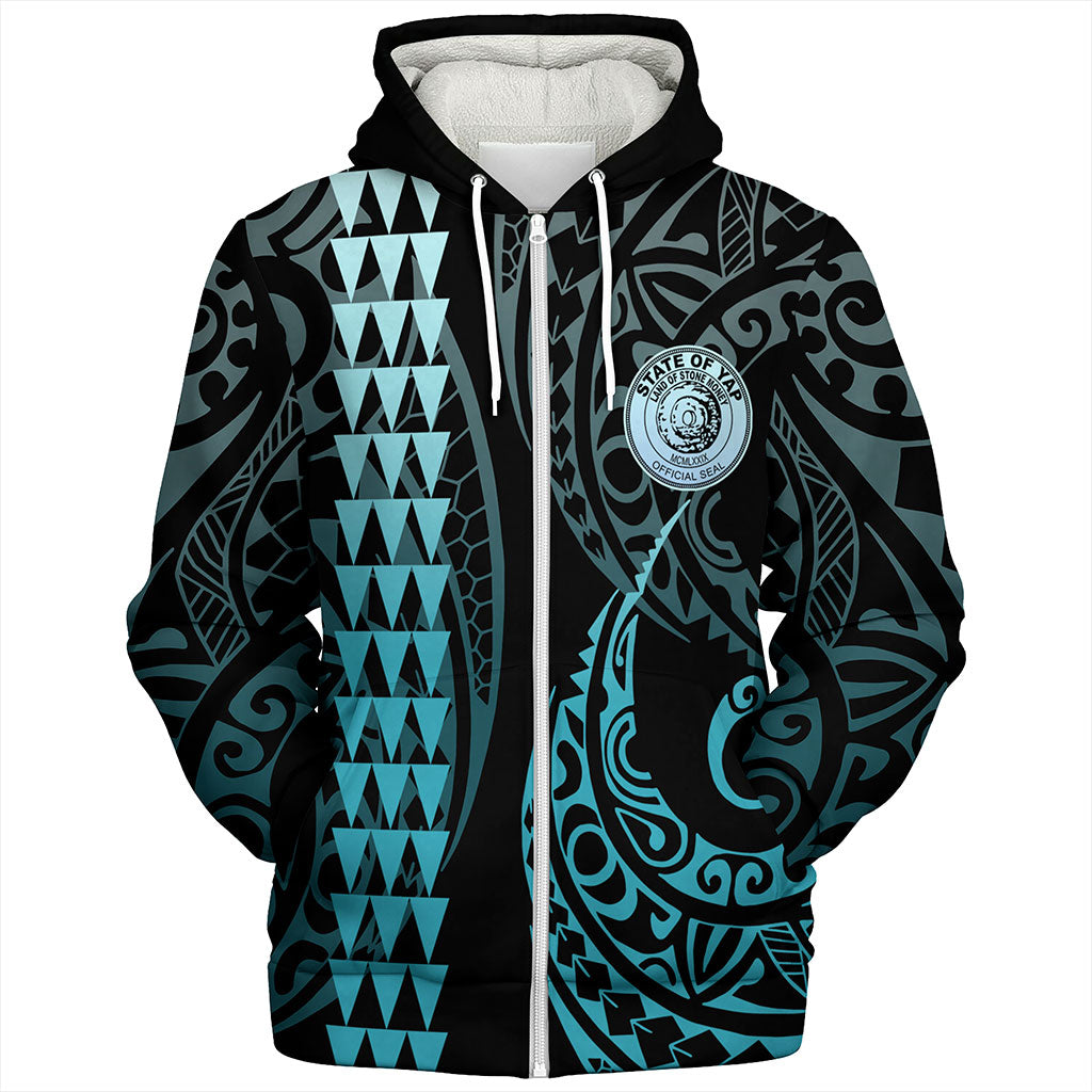 Yap State Sherpa Hoodie Kakau Style Ver.1