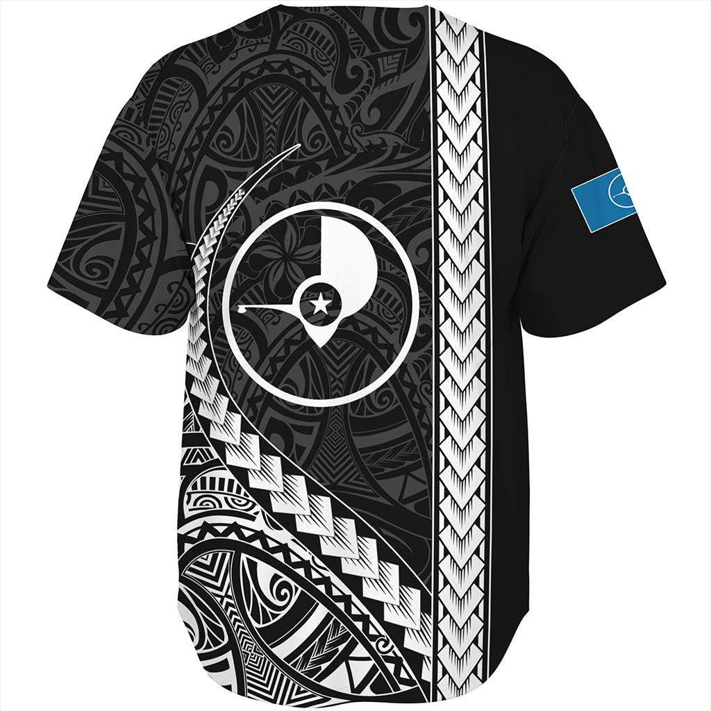 Yap State Baseball Shirt Tribal Micronesian Coat Of Arms
