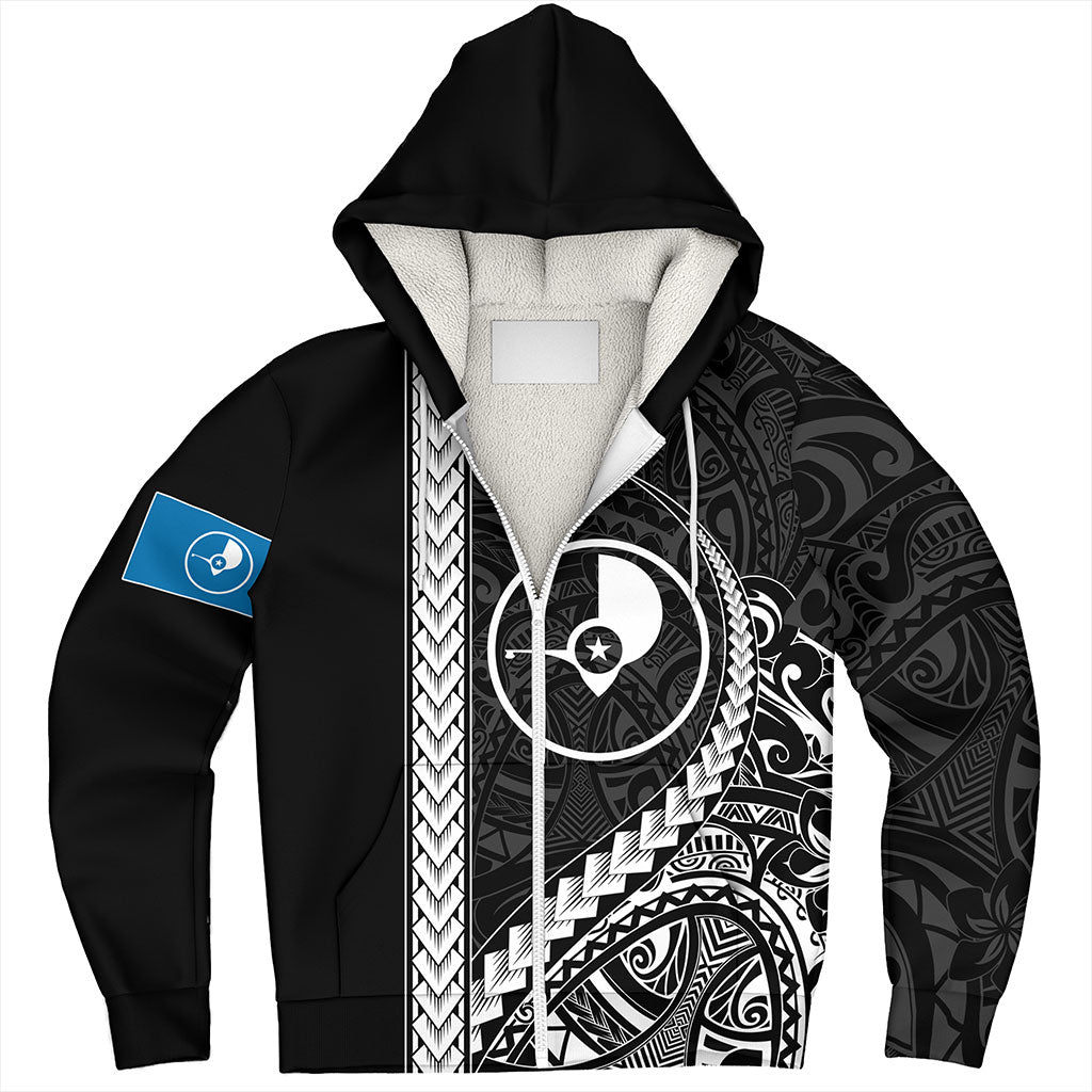 Yap State Sherpa Hoodie Tribal Micronesian Coat Of Arms
