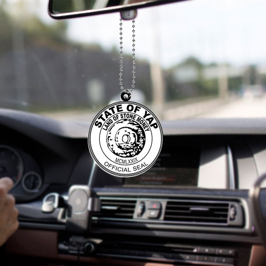 Yap State Car Hanging Ornament Coat Of Arms
