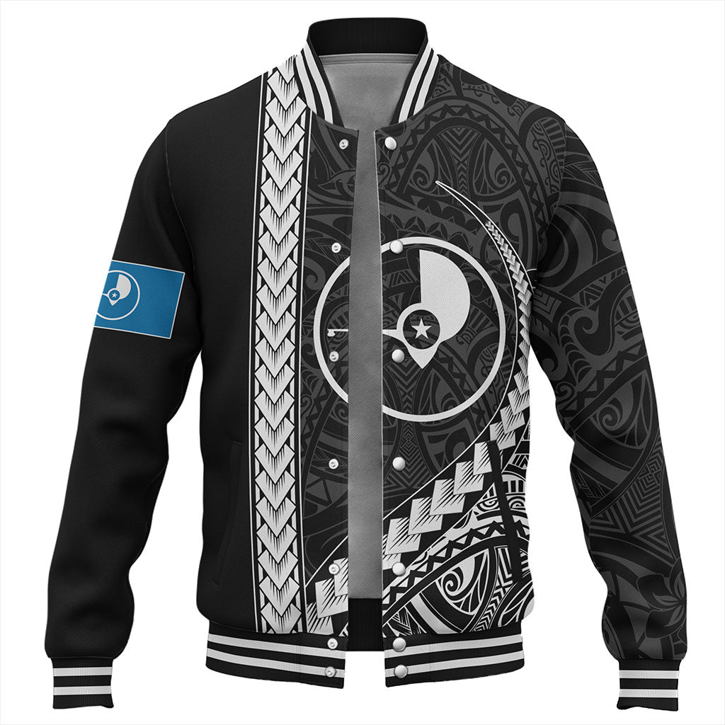 Yap State Baseball Jacket Tribal Micronesian Coat Of Arms