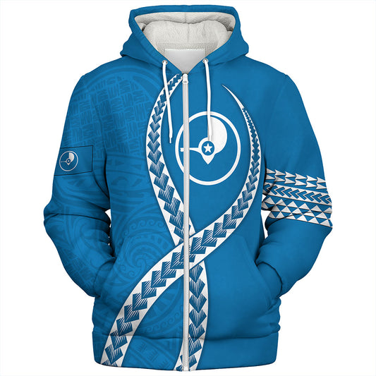 Yap State Sherpa Hoodie Tribal Polynesian In My Heart