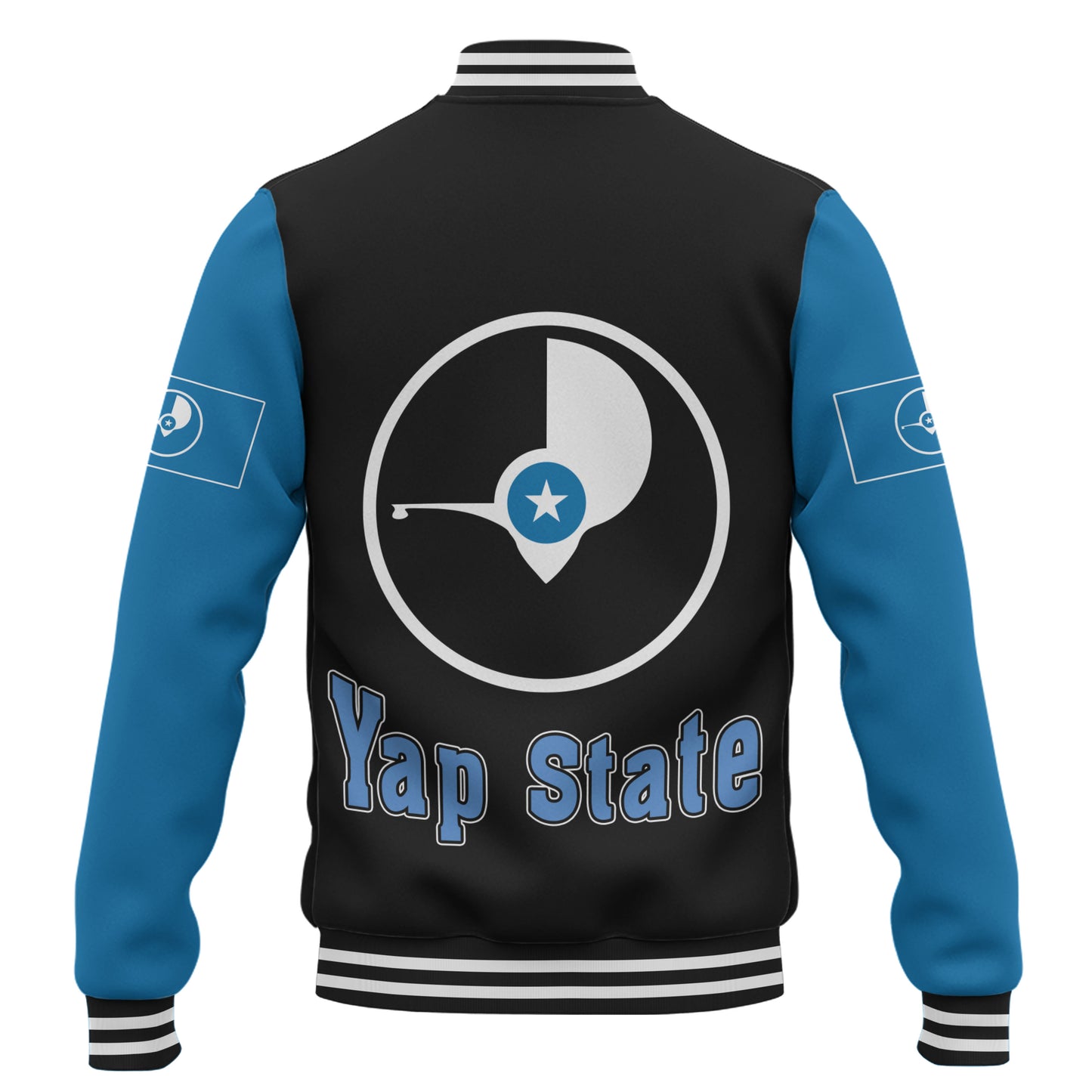 Yap State Baseball Jacket Letters Style