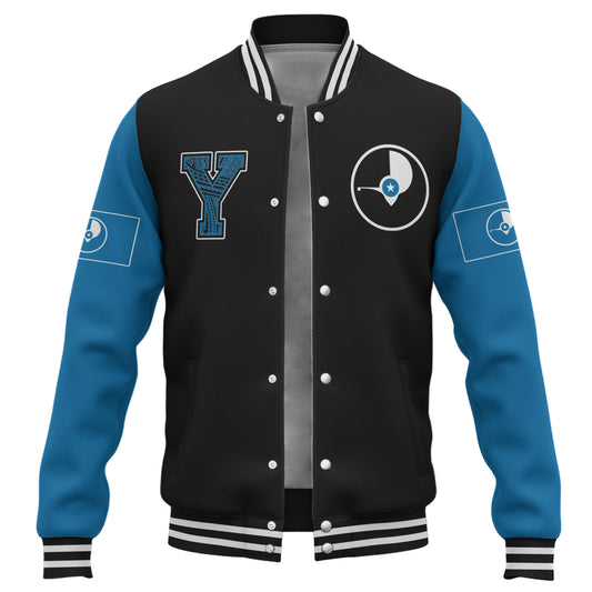 Yap State Baseball Jacket Letters Style