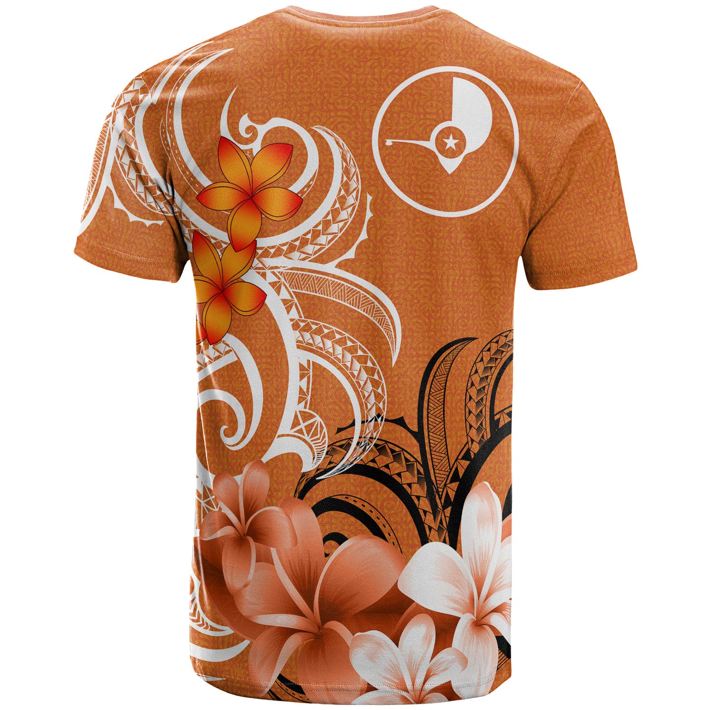 Yap State T-Shirt Custom Personalised Floral Spirit Orange