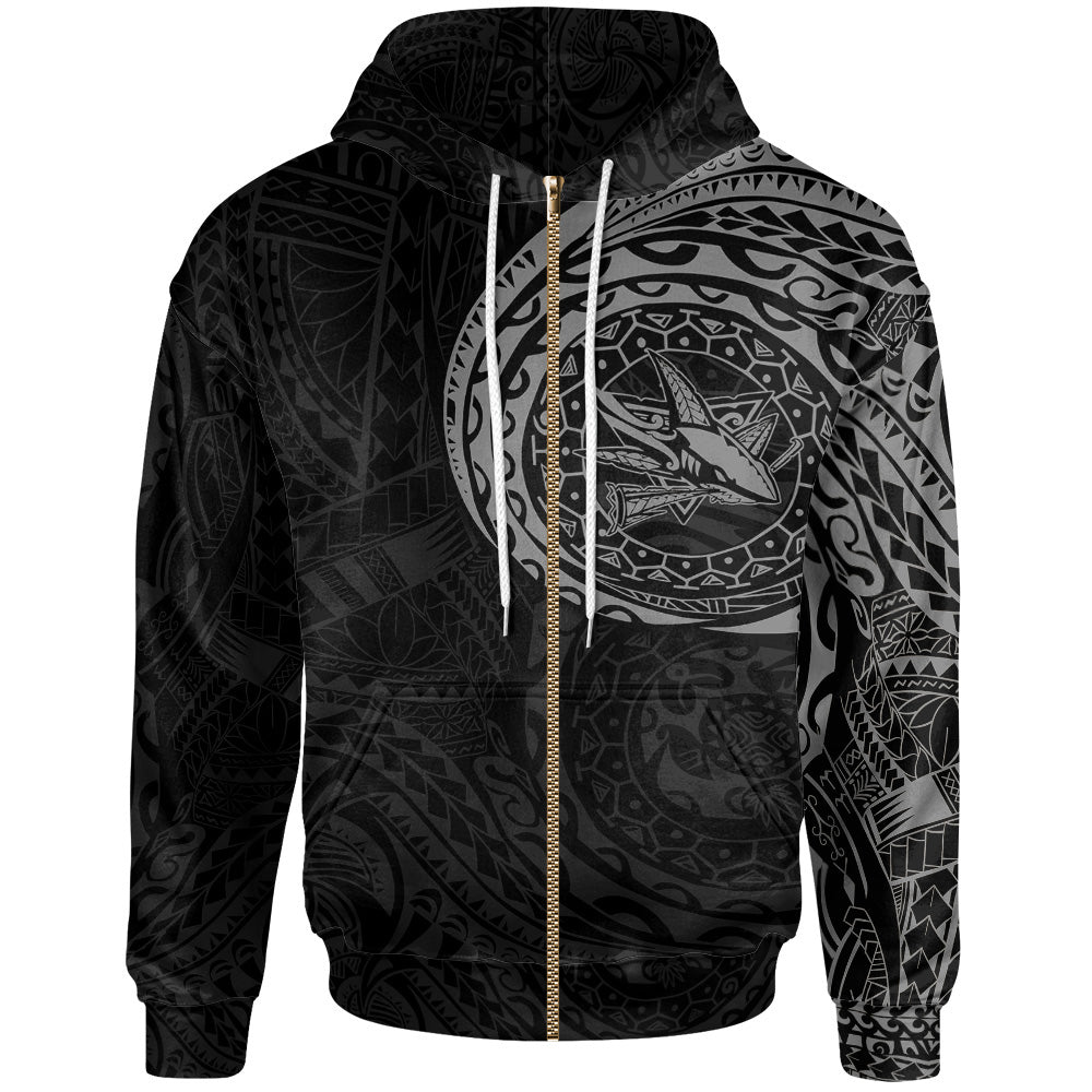 San Jose Sharks Polynesian Tattoo Style Hoodie