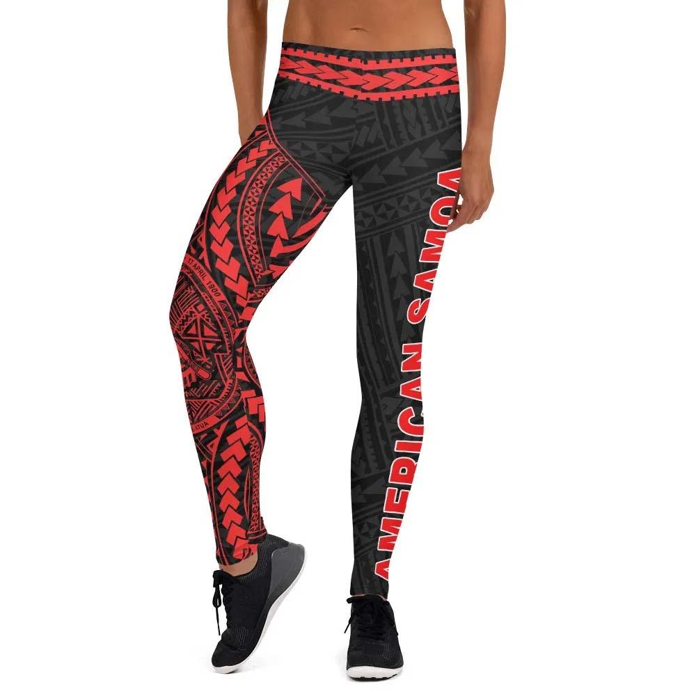 American Samoa 2nd Legging (Red)